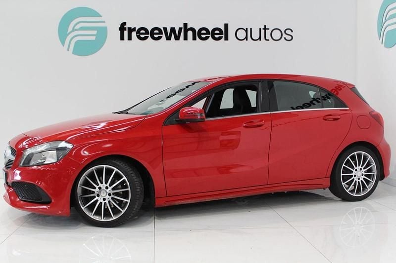 Used Mercedes A200 AMG line 136 HP (100 kW) 2017 Red Hatchback
