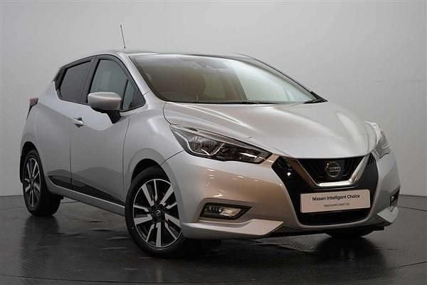Silver Used 2017 Nissan Micra N-Connecta Hatchback | £7,699 (Fair price) - Image 1/3
