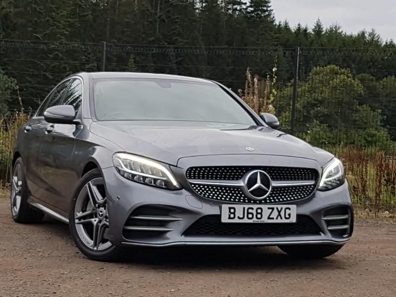 Grey Used 2018 Mercedes C300 AMG line Sedan | £17,498 (Fair price) - Image 1/4
