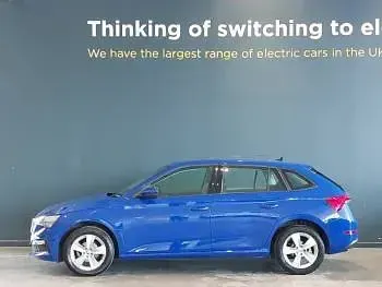 Used Skoda Scala SE 95 HP (69 kW) 2022 Blue Hatchback
