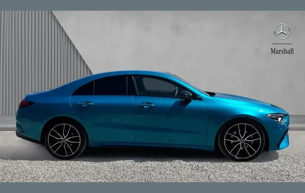 New Mercedes CLA180 AMG Line Premium 134 HP (98 kW) 2025 Blue Coupe