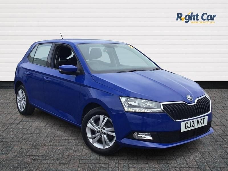 Blue Used 2021 Skoda Fabia SE Hatchback | £9,599 (Good price) - Image 1/4