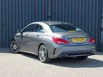 Used Mercedes CLA180 AMG line 122 HP (89 kW) 2018 Grey Coupe