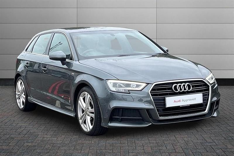 Used Audi A3 S-Line 150 HP (110 kW) 2018 Grey Sedan