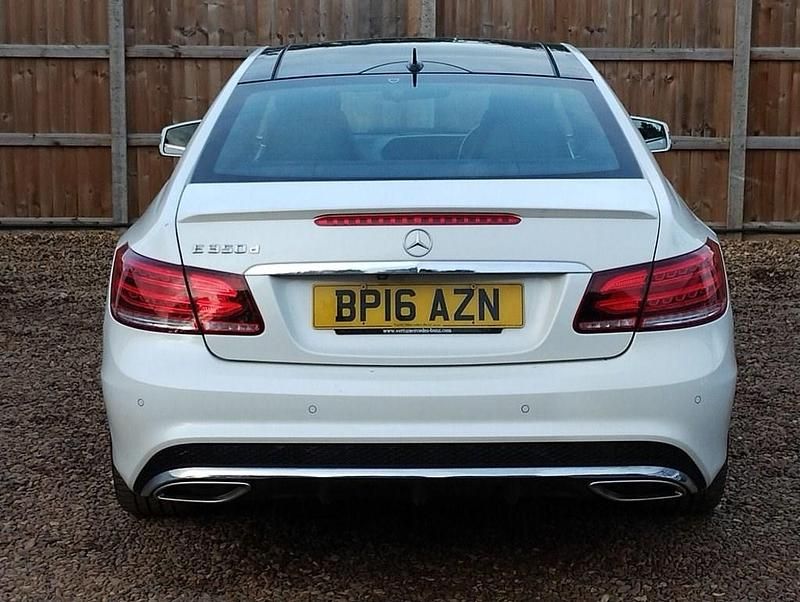 Used Mercedes E350 AMG line 258 HP (189 kW) 2016 White Coupe