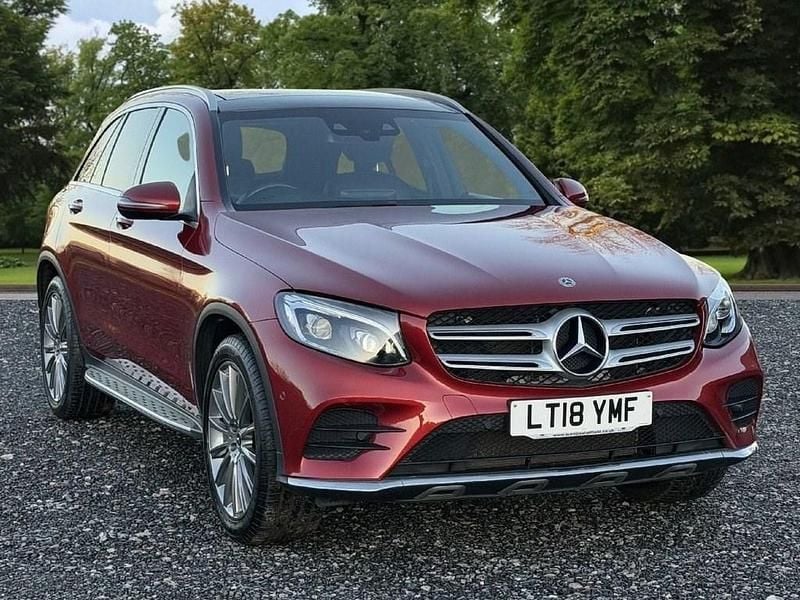 Red Used 2018 Mercedes GLC250 AMG line SUV | £23,795 (Fair price) - Image 1/4
