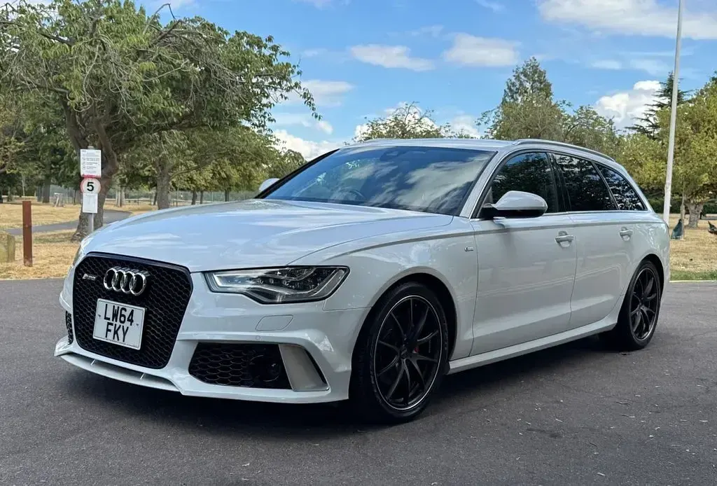 Used Audi A6 S-Line 204 HP (150 kW) 2015 White Estate