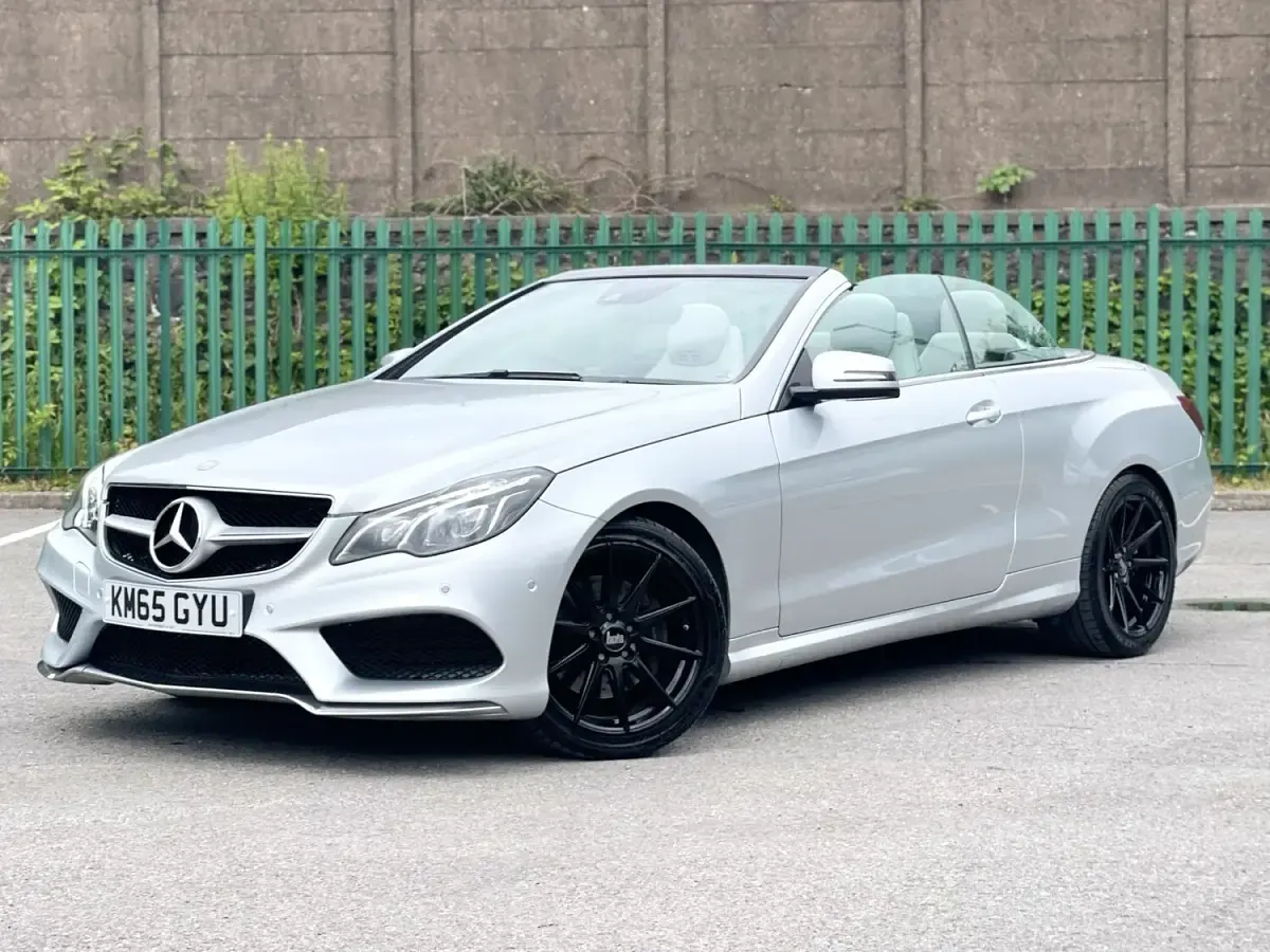 Used Mercedes E350 AMG line 2015 Silver Cabriolet