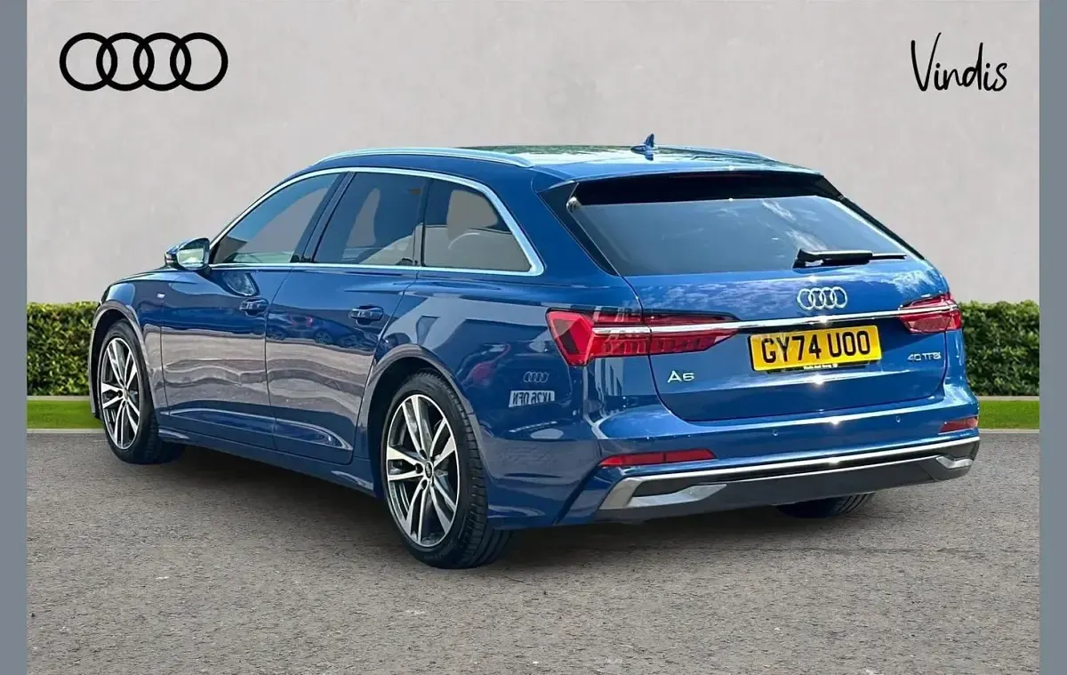 Used Audi A6 S-Line 200 HP (147 kW) 2024 Blue Estate