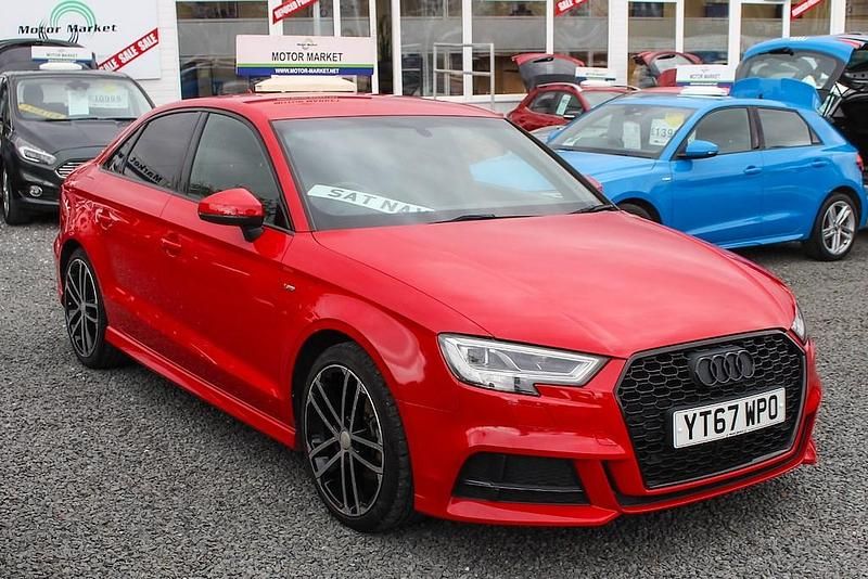 Red Used 2017 Audi A3 S-Line Sedan | £13,995 (Fair price) - Image 1/3