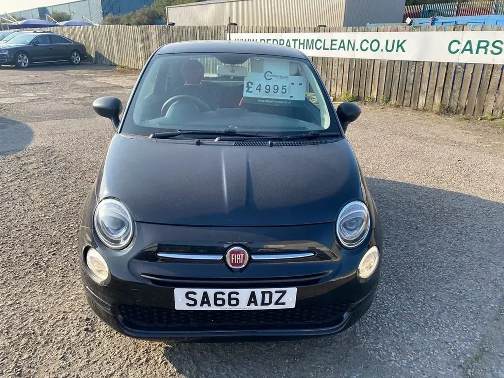 Used Fiat 500 Pop 69 HP (50 kW) 2016 Black Hatchback