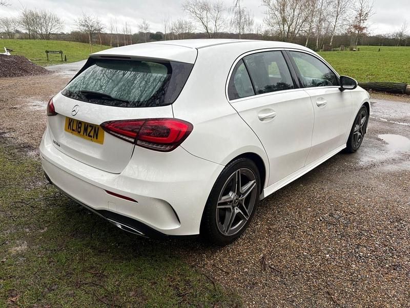 Used Mercedes A180 AMG line 116 HP (85 kW) 2018 White Hatchback