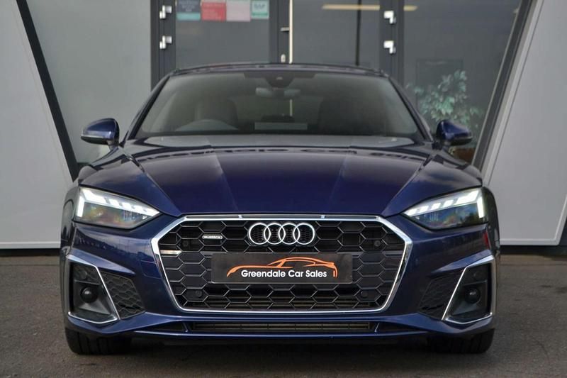 Used Audi A5 S-Line 245 HP (180 kW) 2021 Blue Coupe