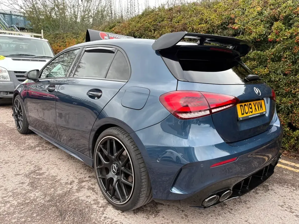 Used Mercedes A200 AMG line 150 HP (110 kW) 2019 Blue Hatchback