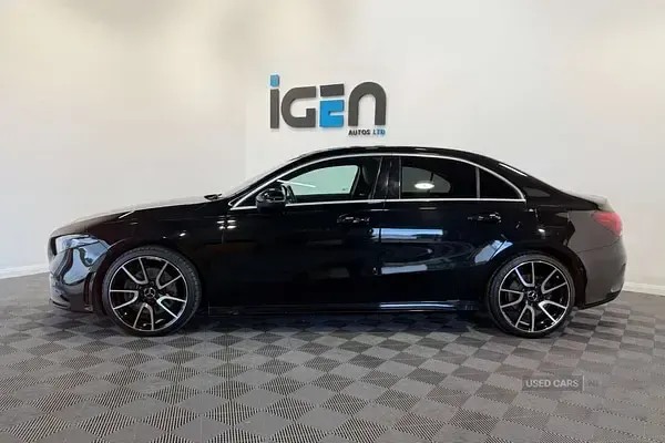 Used Mercedes A220 AMG line 190 HP (139 kW) 2021 Black Sedan