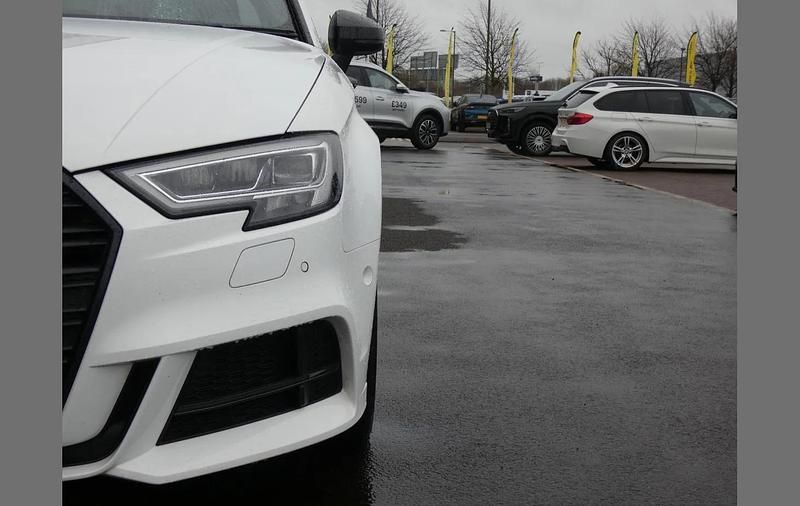 Used Audi A3 Black Edition 113 HP (83 kW) 2019 White Sedan