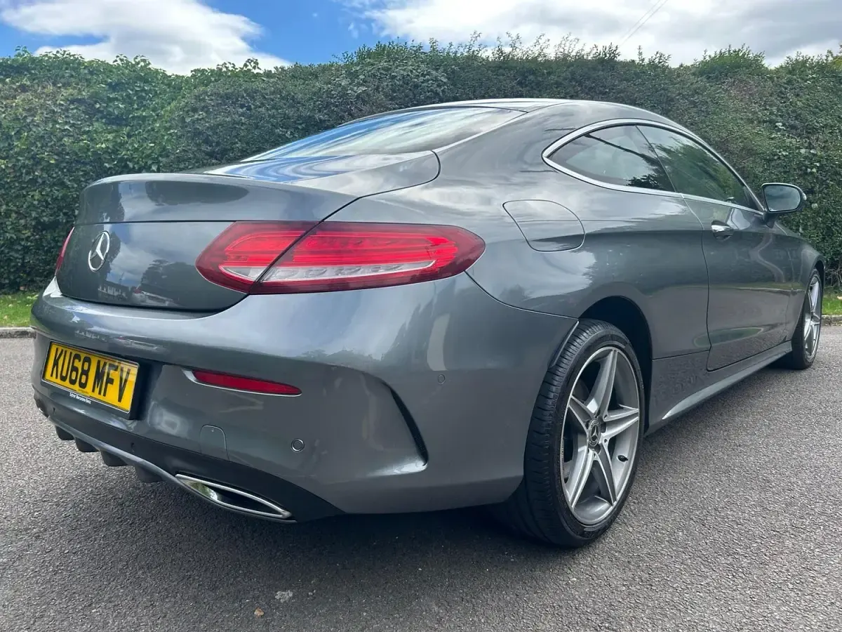 Used Mercedes C220 AMG line 2018 Grey Coupe