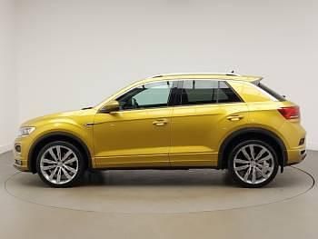 Begagnad VW T-Roc R-line 150 HK (110 kW) 2019 Gul SUV