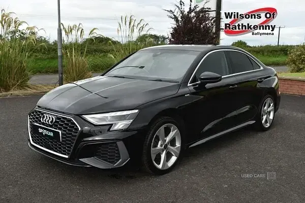 Used Audi A3 S-Line 110 HP (80 kW) 2023 Black Sedan