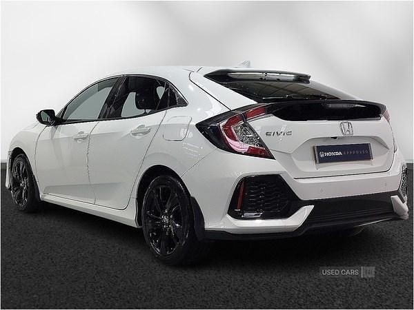 Used Honda Civic SR 2021 White Hatchback