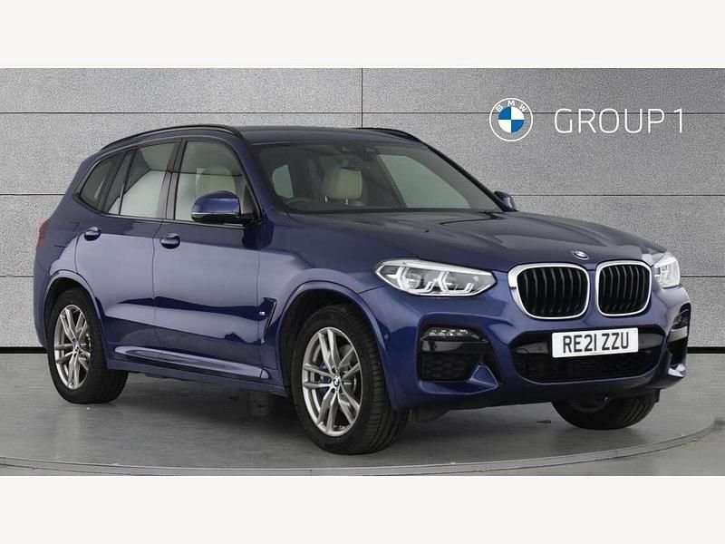 Blue Used 2021 BMW X3 M Sport SUV | £31,490 (Good price) - Image 1/4