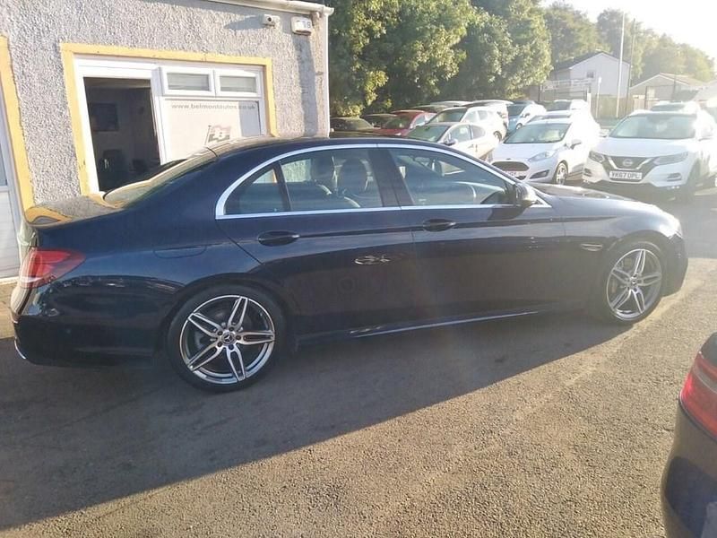 Used Mercedes E220 AMG line 194 HP (142 kW) 2017 Blue Sedan