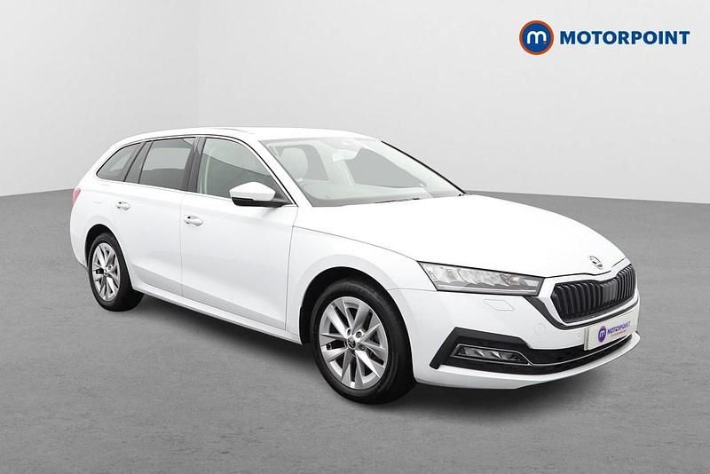 White Used 2023 Skoda Octavia SE L Estate | £23,649 (Fair price) - Image 1/4