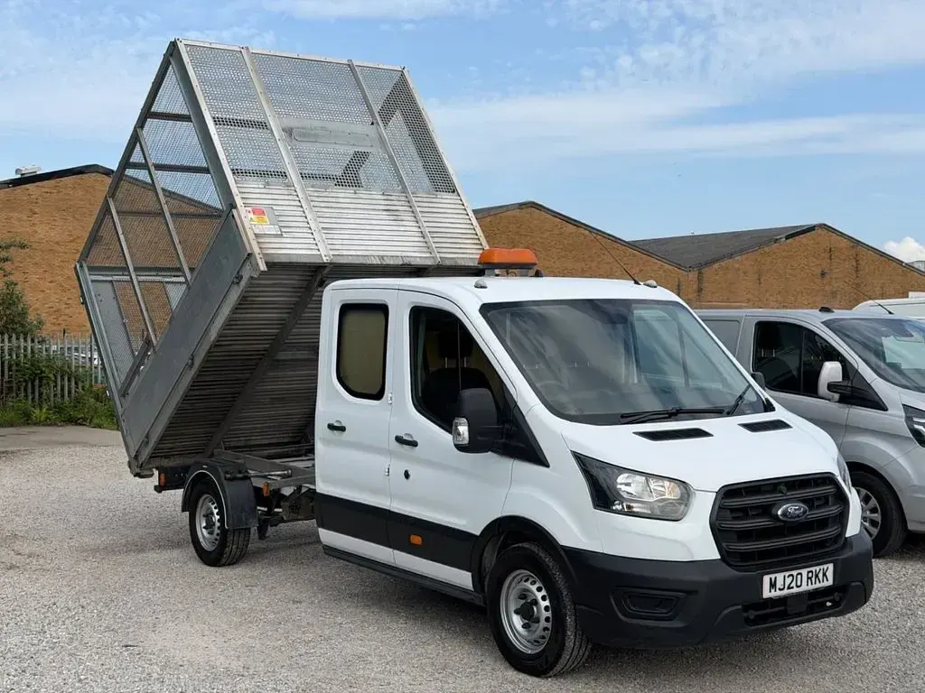 Used Ford Transit S 130 HP (95 kW) 2020 White Cabriolet