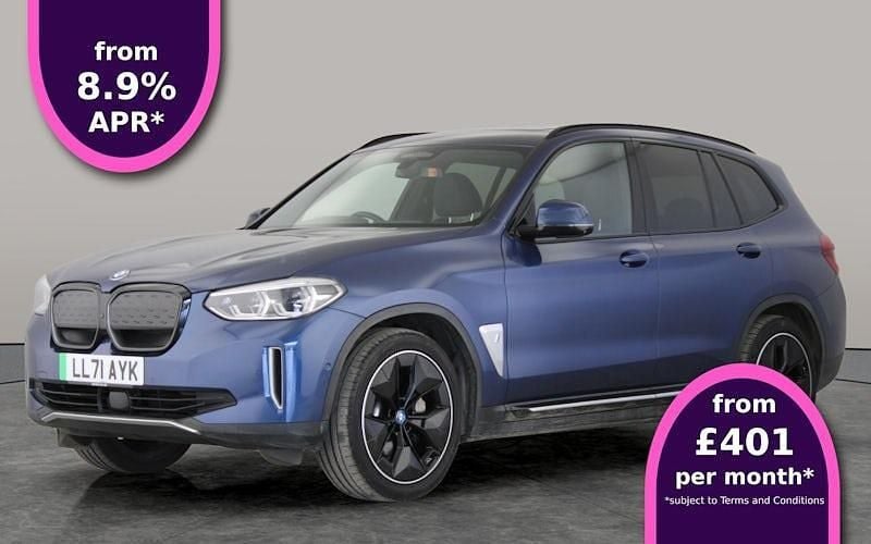 Blue Used 2021 BMW iX3 SUV | £27,114 (Good price) - Image 1/3