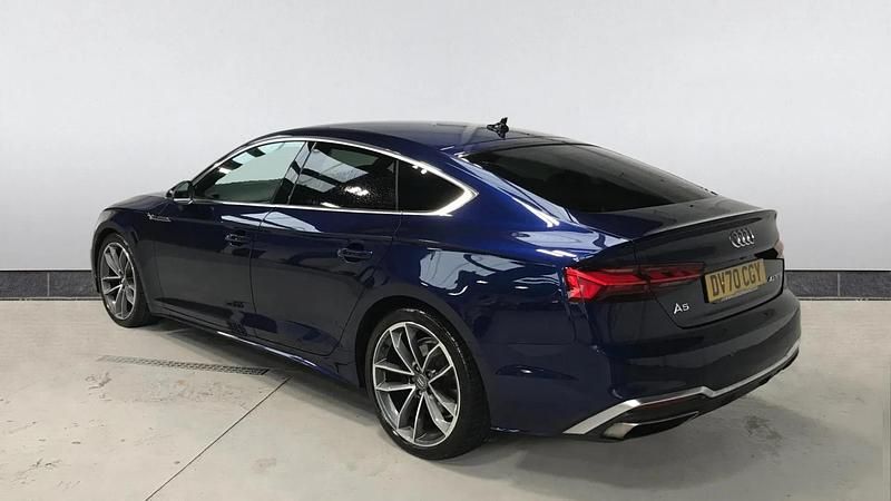 Used Audi A5 S-Line 204 HP (150 kW) 2020 Blue Hatchback