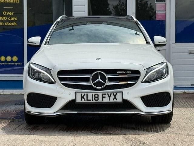 Used Mercedes C200 AMG Line Premium 184 HP (135 kW) 2018 White Estate