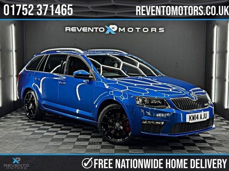 Blue Used 2014 Skoda Octavia vRS Estate | £12,495 (Fair price) - Image 1/3