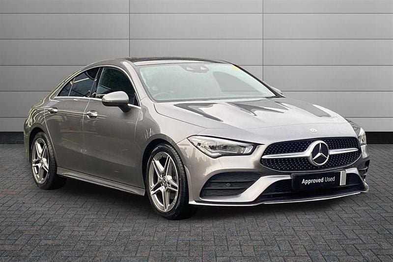 Mountain grey Used 2021 Mercedes CLA180 AMG Line Premium Plus Sedan | £19,495 (Fair price) - Image 1/4