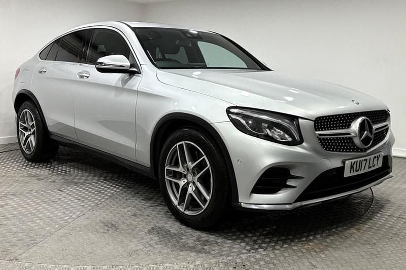 Silver Used 2017 Mercedes GLC220 AMG line Coupe | £16,495 (Fair price) - Image 1/1