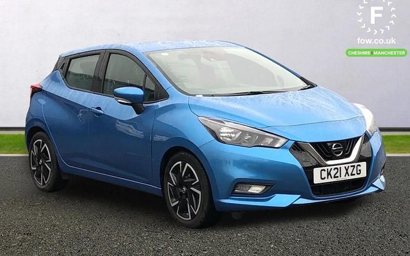 Used Nissan Micra Acenta 92 HP (67 kW) 2021 Blue Hatchback