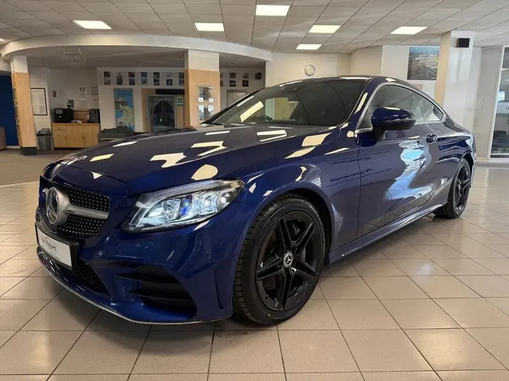 Used Mercedes C300 AMG Line Premium 2019 Blue Coupe