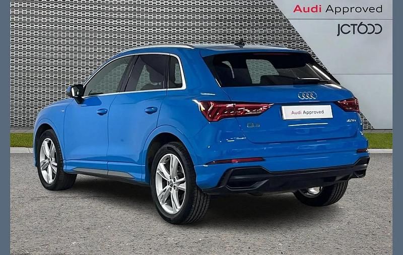 Begagnad Audi Q3 S-Line 150 HK (110 kW) 2020 Blå SUV