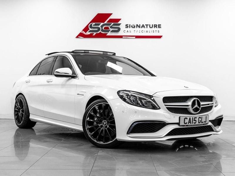 White Used 2015 Mercedes C63 AMG Premium Sedan | £29,995 (Expensive) - Image 1/3