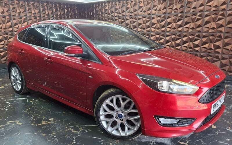 Red Used 2017 Ford Focus ST-Line Hatchback | £7,999 (Good price) - Image 1/4