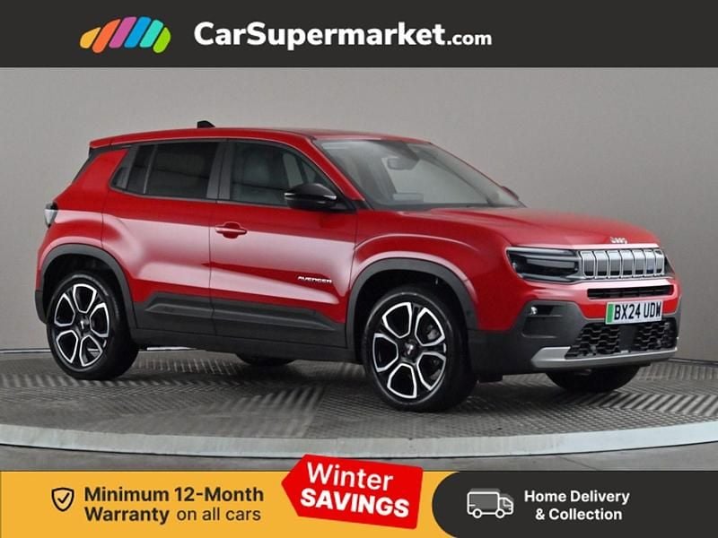 Red Used 2024 Jeep Avenger Summit SUV | £17,197 (Good price) - Image 1/3