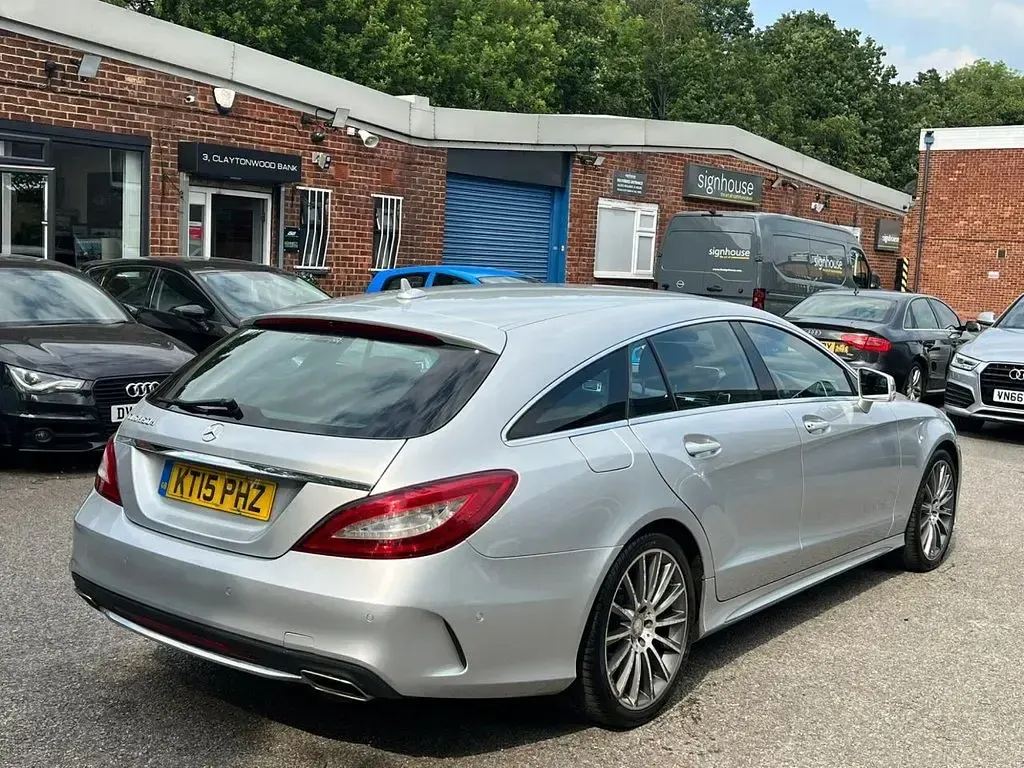 Used Mercedes CLS350 Shooting Brake AMG line 2015 Silver Estate