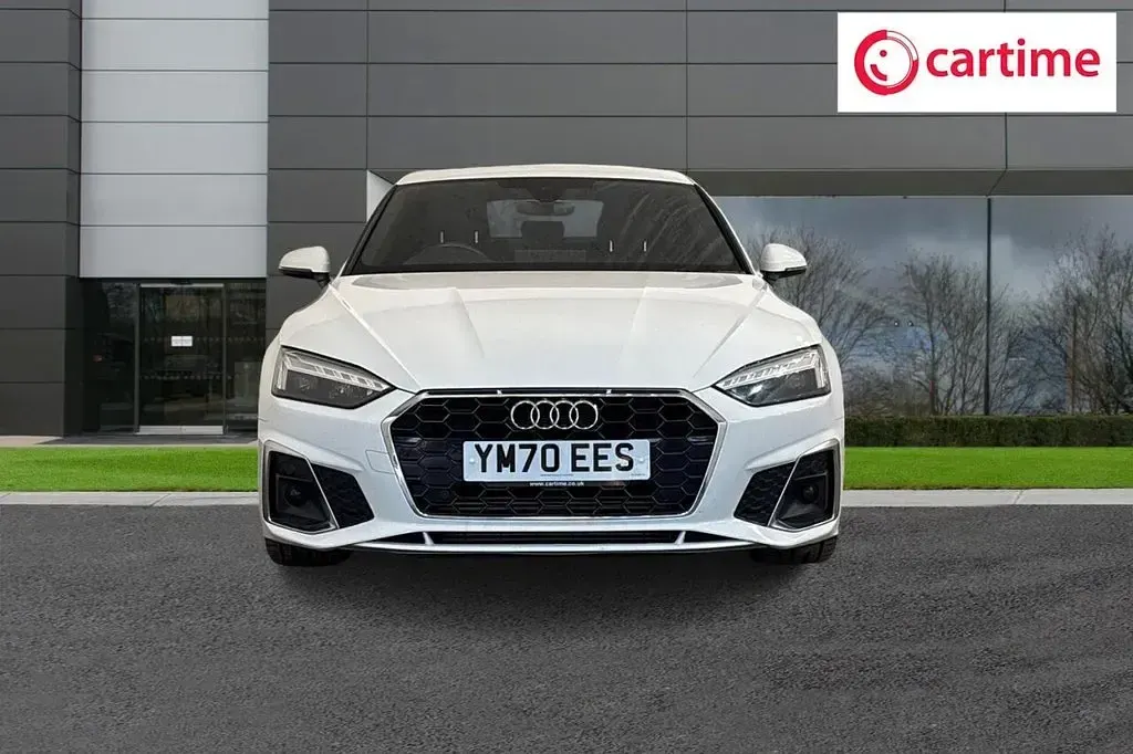 Used Audi A5 Sportback S-Line 150 HP (110 kW) 2020 White Hatchback