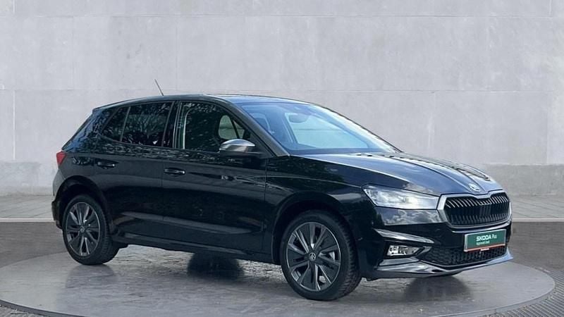 Black magic pearl effect graphite grey metallic Used 2025 Skoda Fabia Design Edition Hatchback | £19,200 (Fair price) - Image 1/4