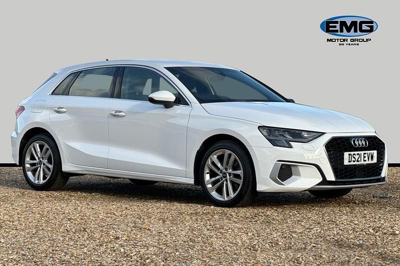 White Used 2021 Audi A3 Sport Hatchback | £19,695 (Fair price) - Image 1/3