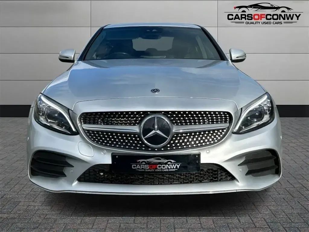 Used Mercedes C300 AMG line 245 HP (180 kW) 2019 Silver Sedan