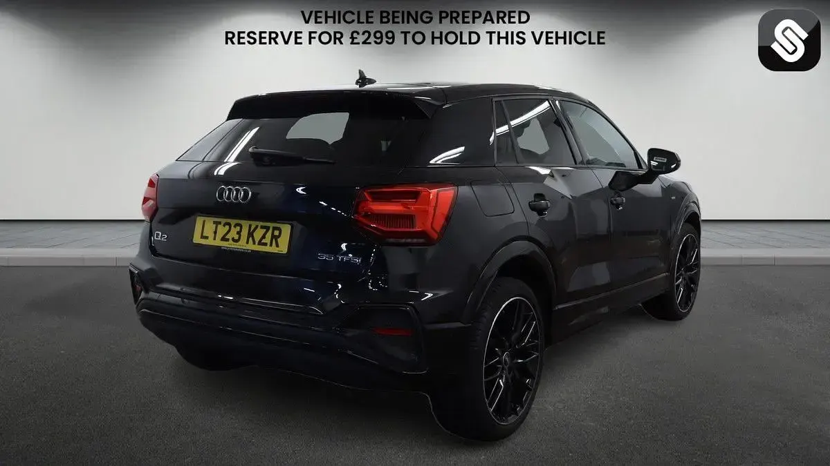 Used Audi Q2 Black Edition 150 HP (110 kW) 2023 Mythos black metallic/mythos black metallic SUV