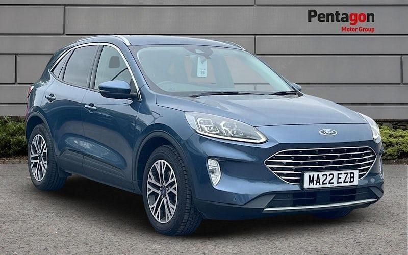 Chrome blue premium paint Used 2022 Ford Kuga Titanium SUV | £17,995 (Fair price) - Image 1/4
