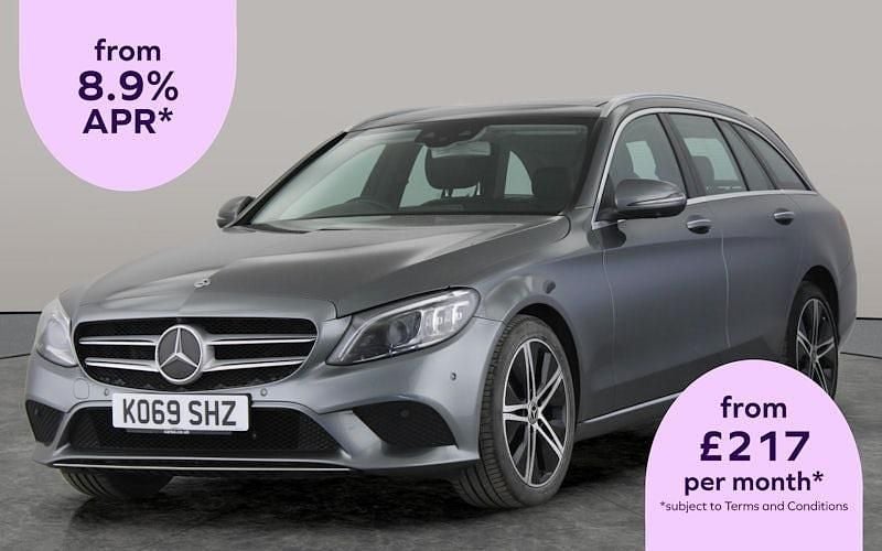 Grey Used 2019 Mercedes C220 Premium Plus Estate | £15,606 (Good price) - Image 1/3