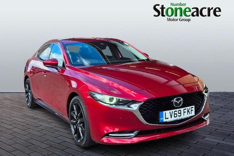 Red Used 2019 Mazda 3 Inclusive Sedan | £15,295 (Fair price) - Image 1/1