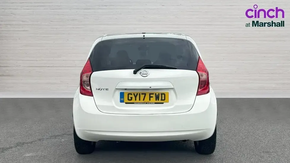 Used Nissan Note S 98 HP (72 kW) 2017 White Hatchback